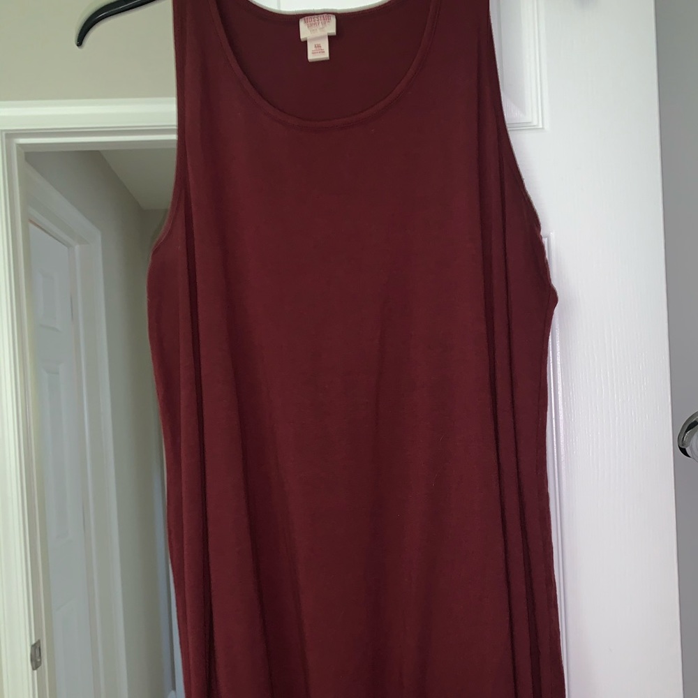 Women’s Sleeveless Shirt Dress XXL
